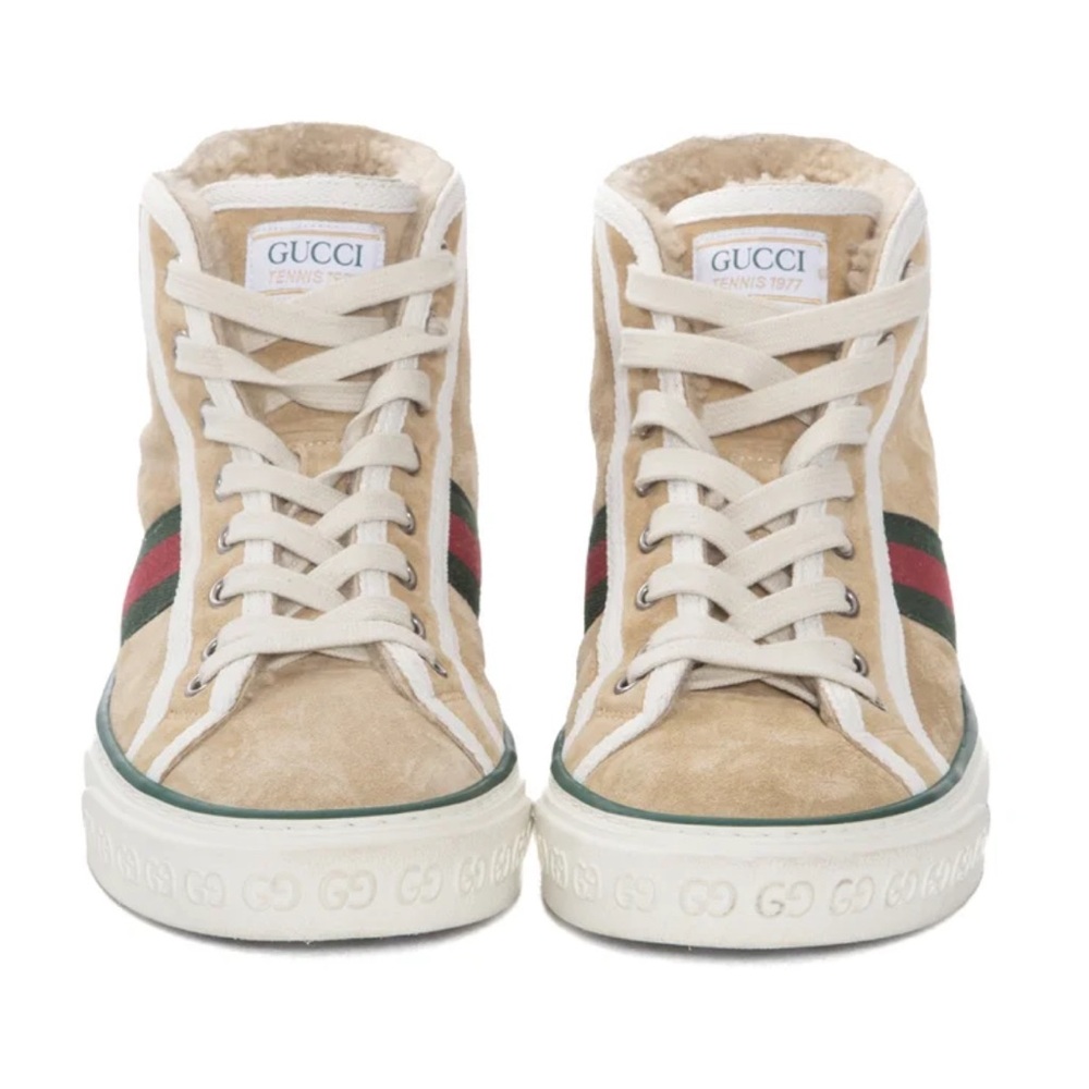 Gucci shearling high tops